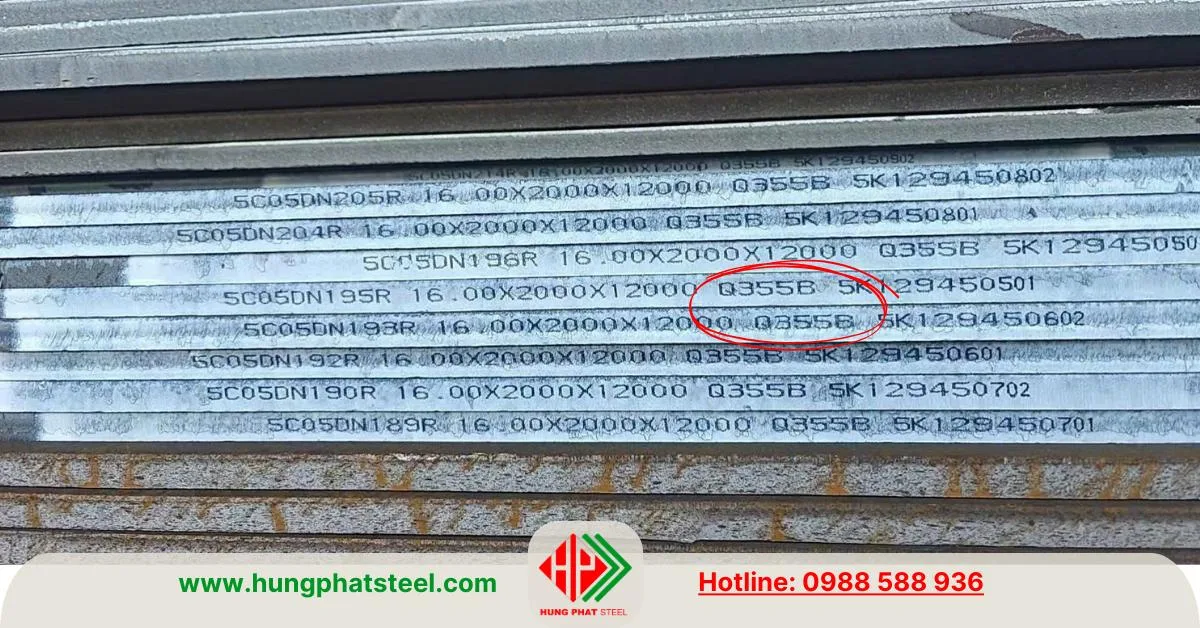 Thép tấm Q355 (tấm đúc)