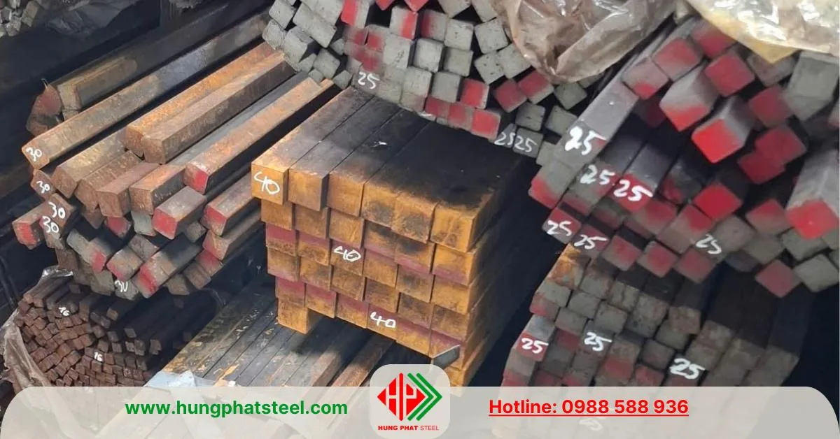 Thép vuông đặc 25x25