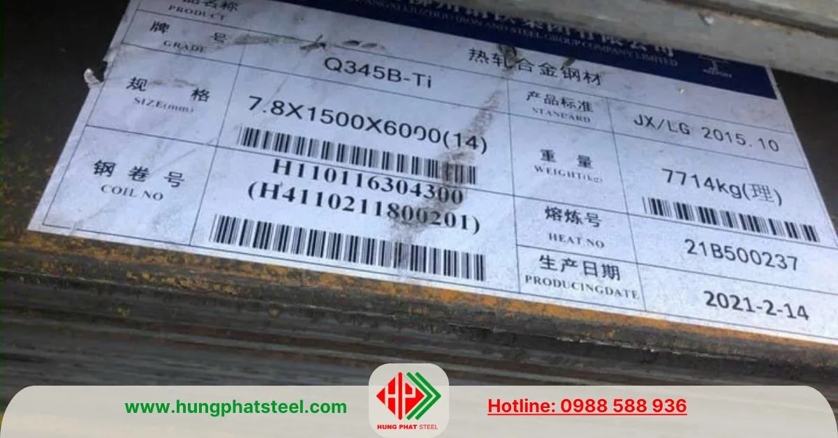 Thép tấm đúc Q345