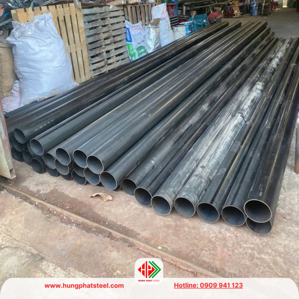 Ống thép Hòa Phát phi 114 (ống đen)
