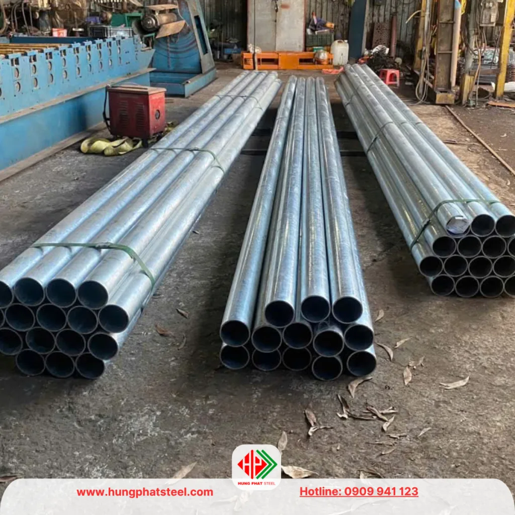 Ống thép Hòa Phát phi 114 (ống mạ kẽm nhúng nóng)