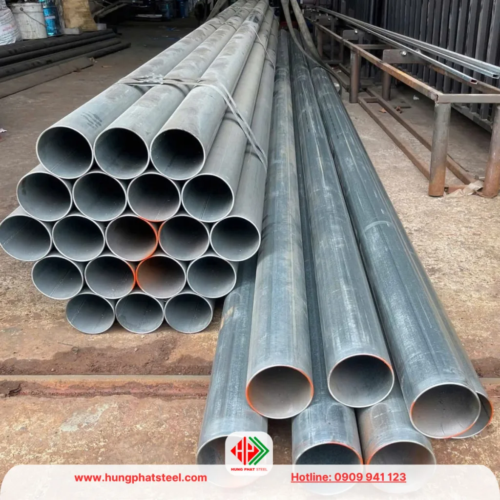 Ống thép Hòa Phát phi 114 (ống tôn mạ kẽm)