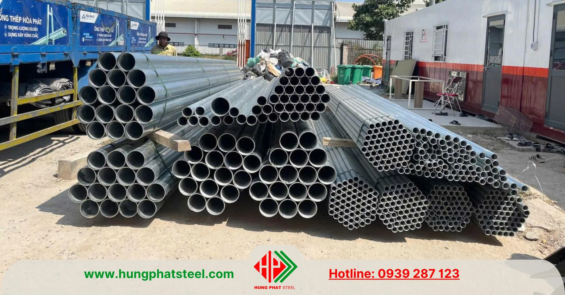 Ống thép Hòa Phát phi 60 mạ kẽm