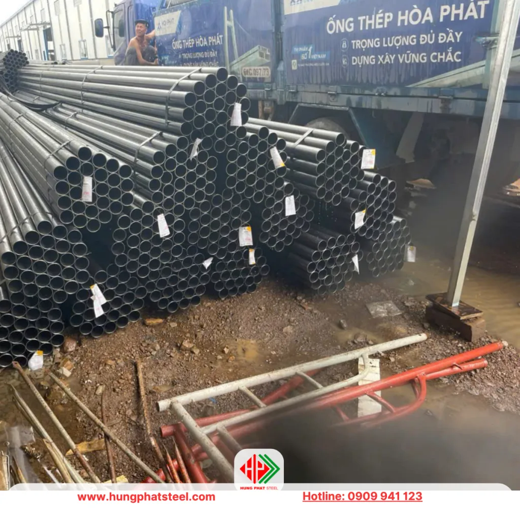 Ống thép Hòa Phát phi 76 (27 cây bó)