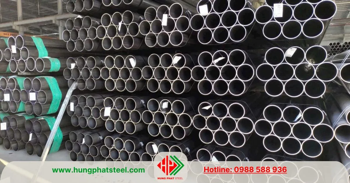 Ống thép đen Hòa Phát phi 168