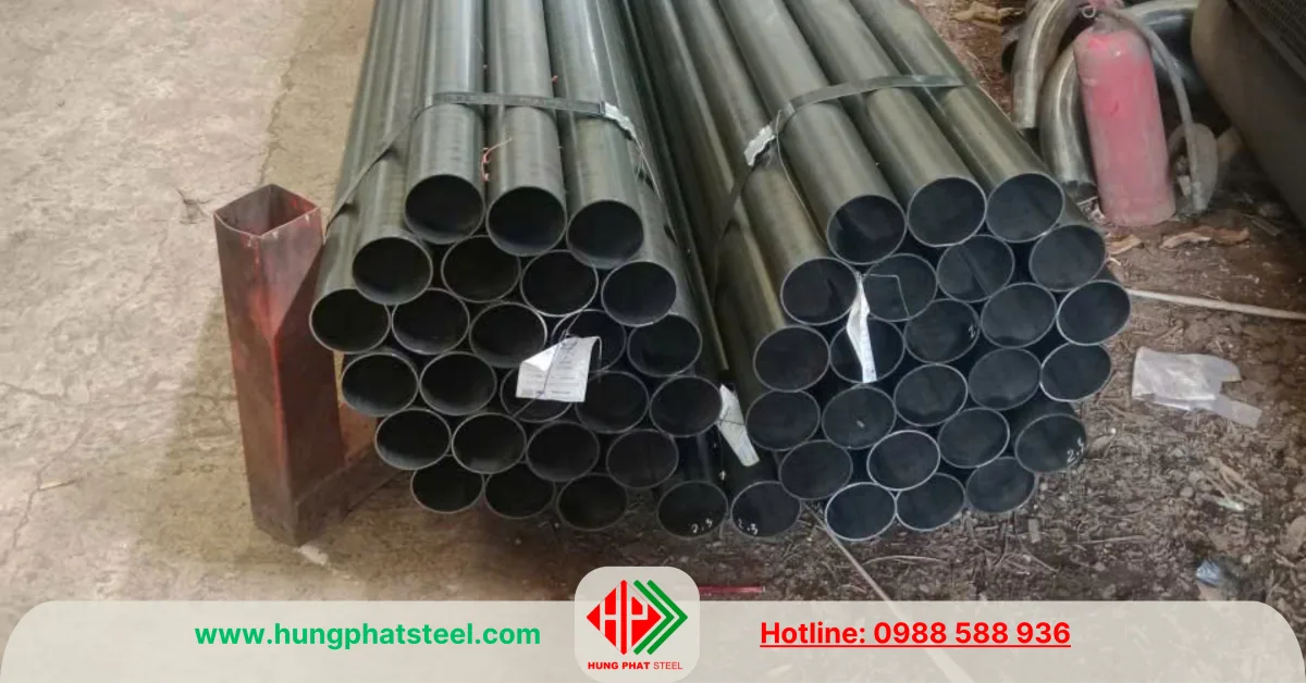 Ống thép đen phi 90 (OD88.3mm) – Hòa Phát