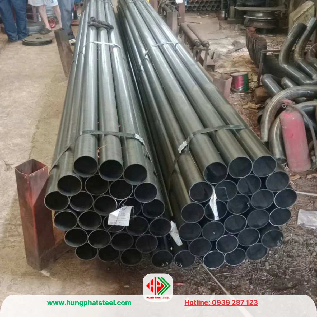 Ống thép đen phi 90 (OD88.3mm) – Hòa Phát
