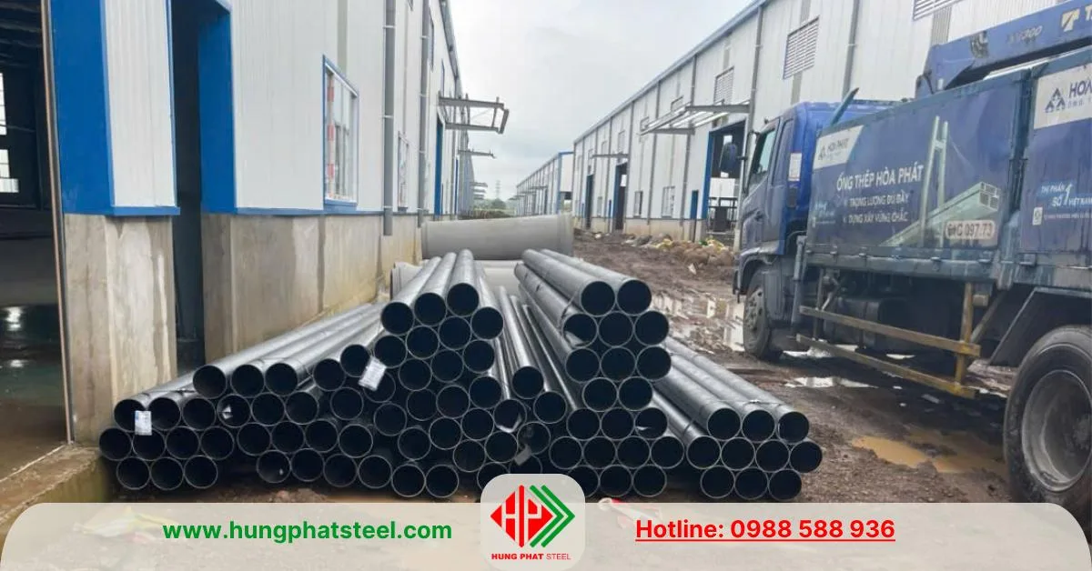 Ống thép hàn đen Hòa Phát phi 168