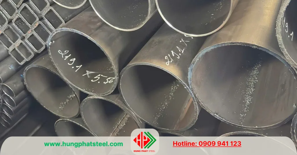 Ống thép hàn đen phi 219 x 5.56