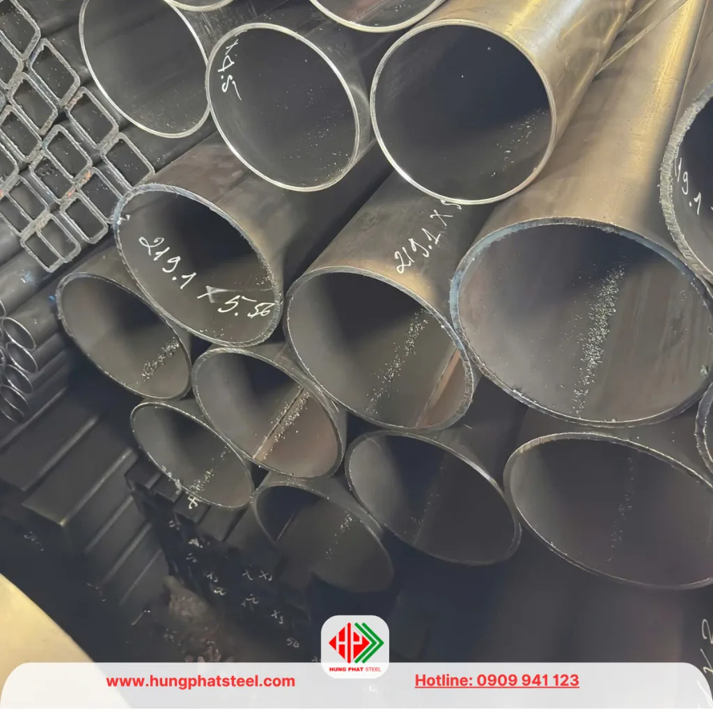 Ống thép hàn đen phi 219 x 5.56