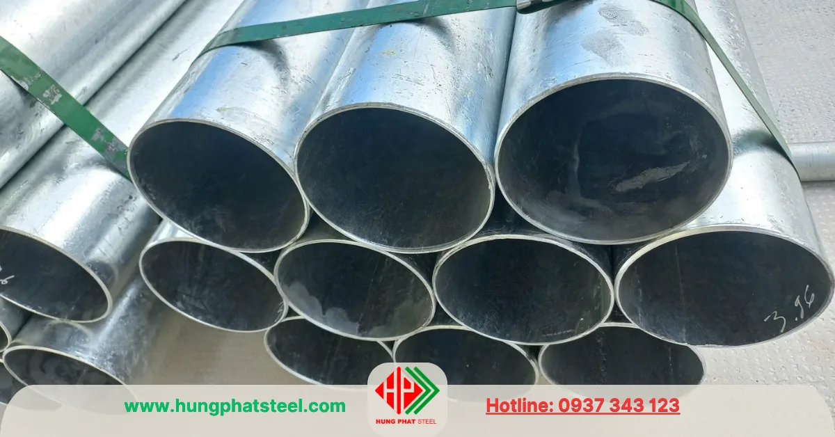 Ống thép mạ kẽm Hòa Phát phi 168