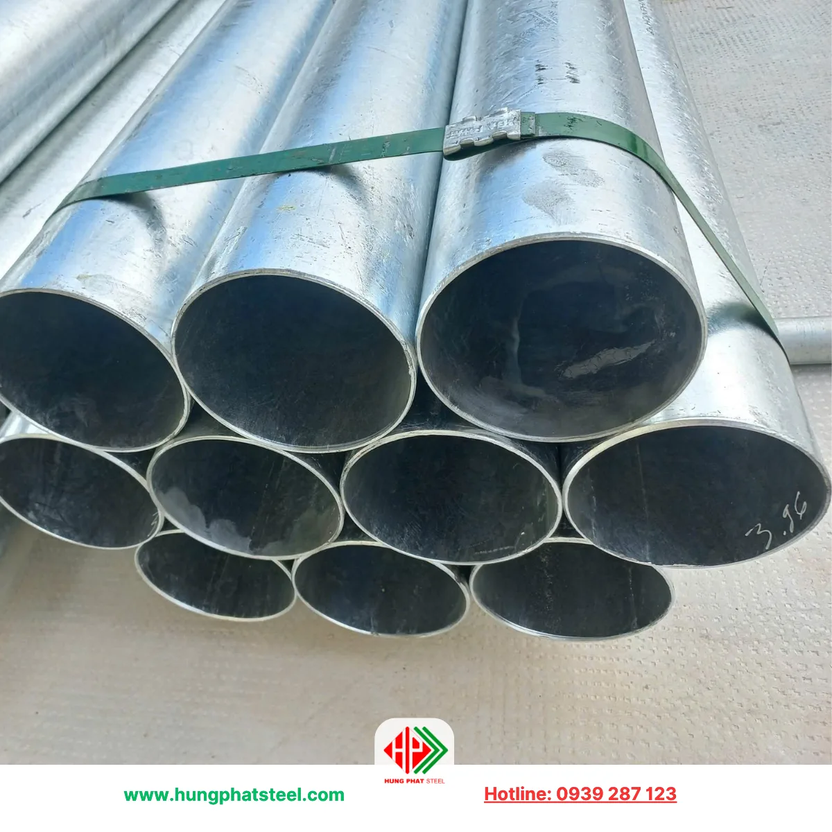 Ống thép mạ kẽm Hòa Phát phi 168