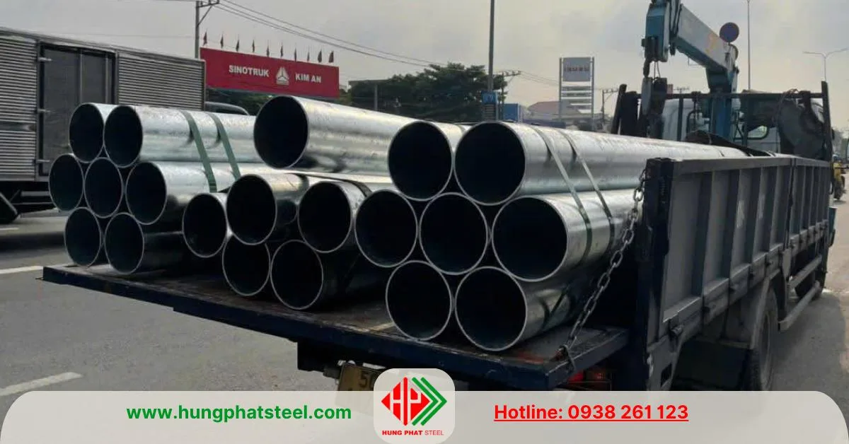 Ống thép mạ kẽm phi 219