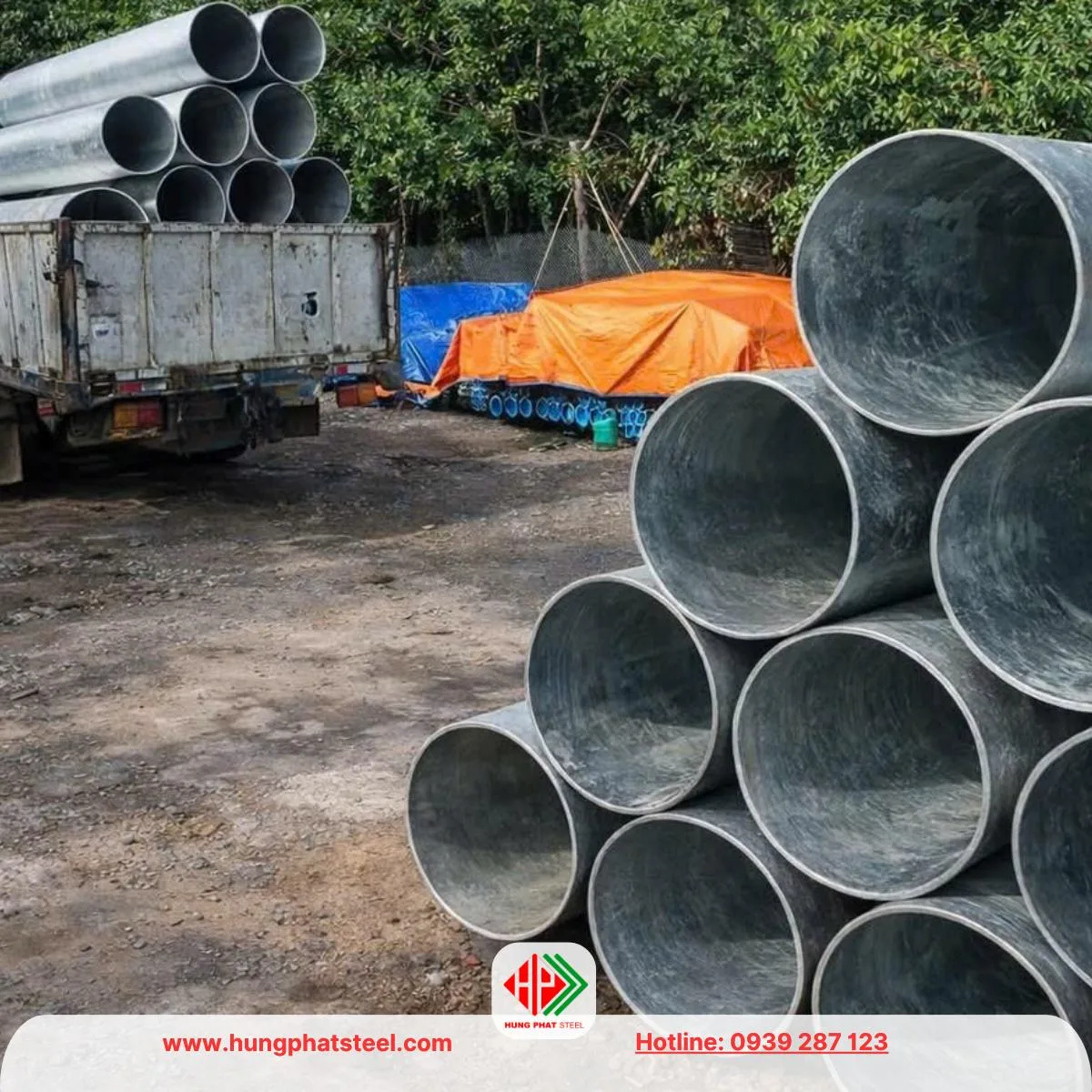 Ống thép mạ kẽm phi 508 (DN500)