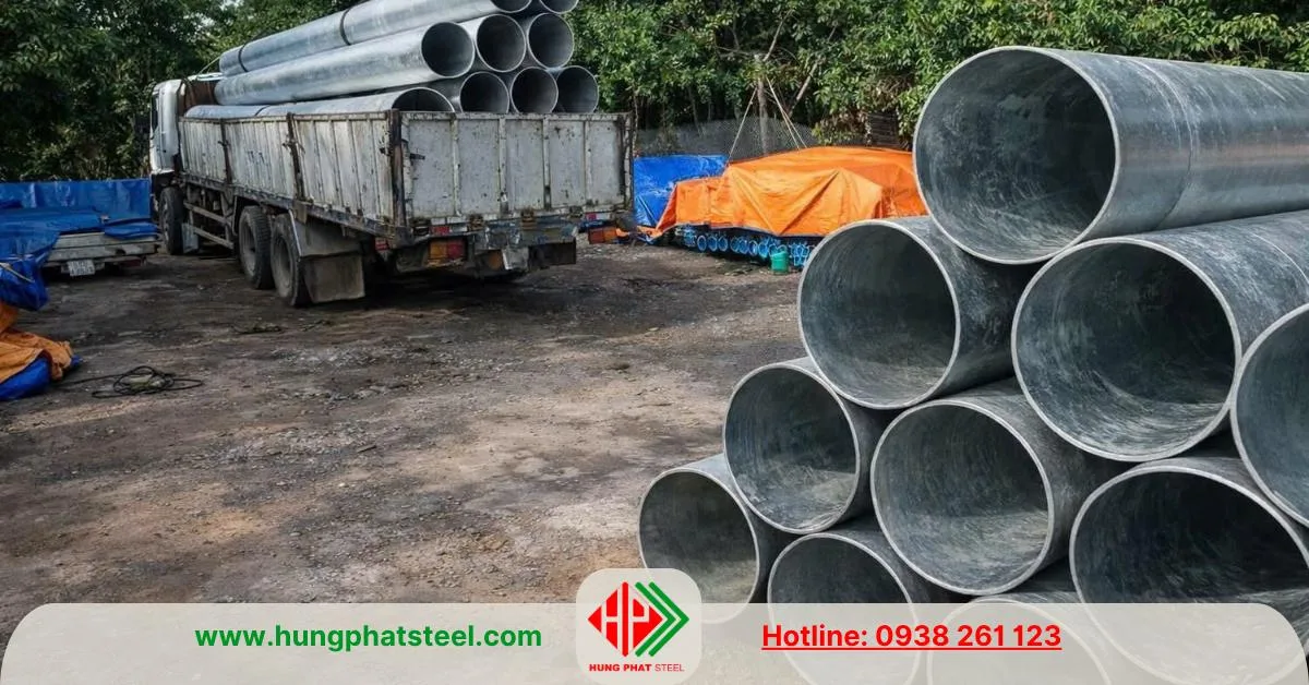 Ống thép mạ kẽm phi 508 (DN500)
