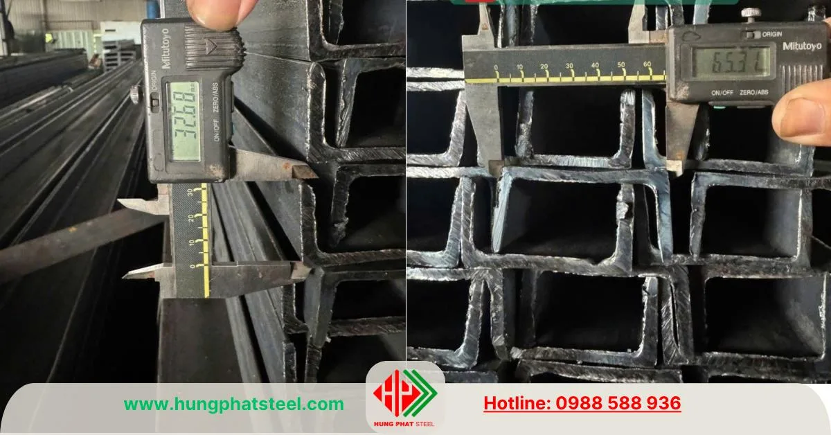 Số đo của thép hình U65