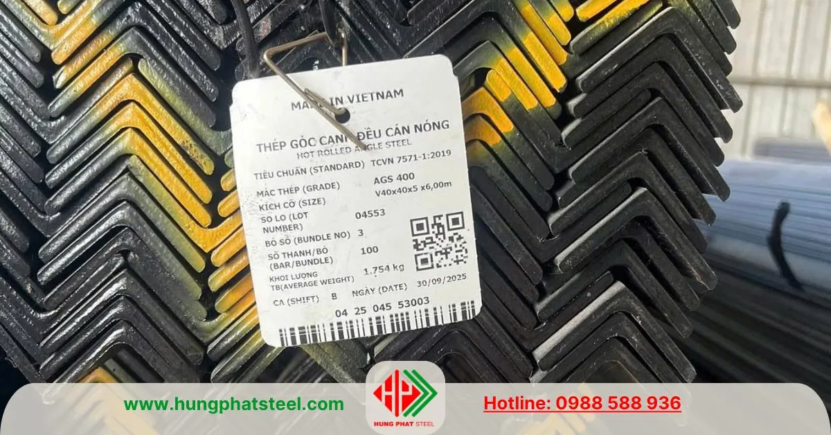 Thép V40 Nhà Bè (Sắt V4 Miền Nam)