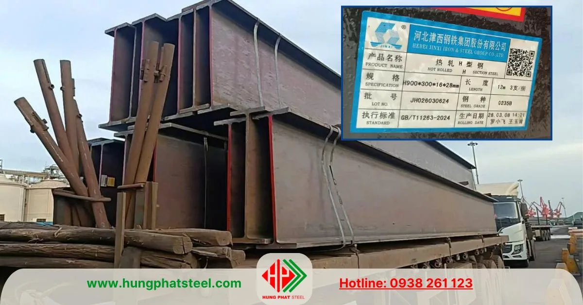Thép hình I900 x 300 x 16 x 28mm
