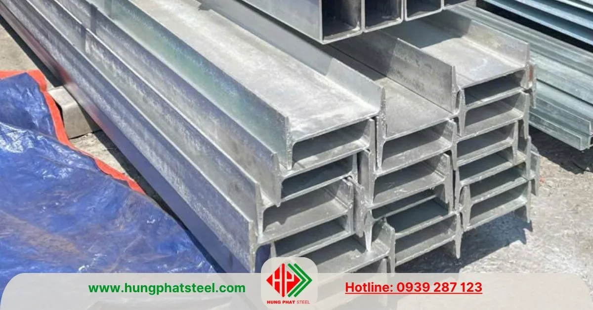 Thép hình i cánh côn mạ kẽm nhúng nóng
