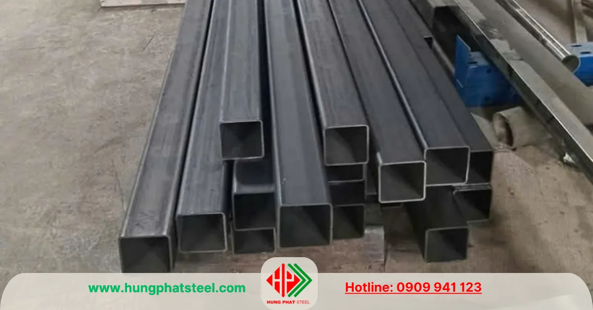 Thép hộp vuông đen 75x75 dày 3ly