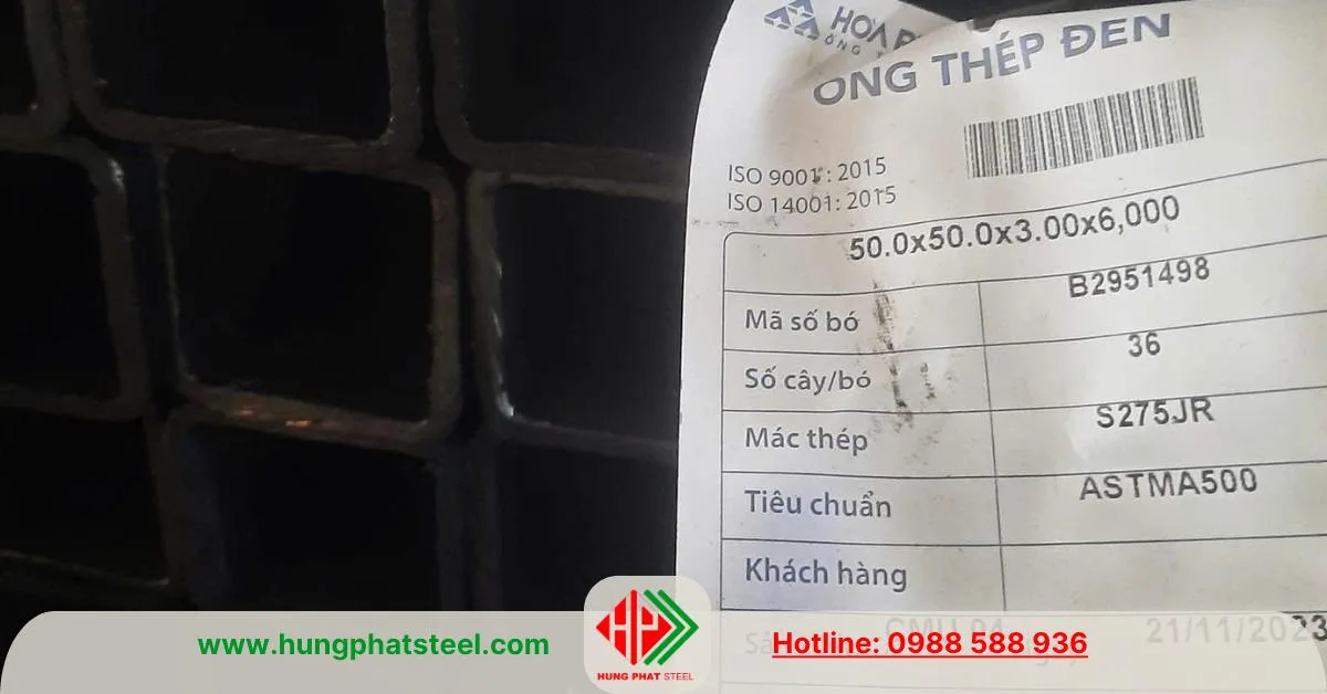 Thép hộp vuông đen giá rẻ