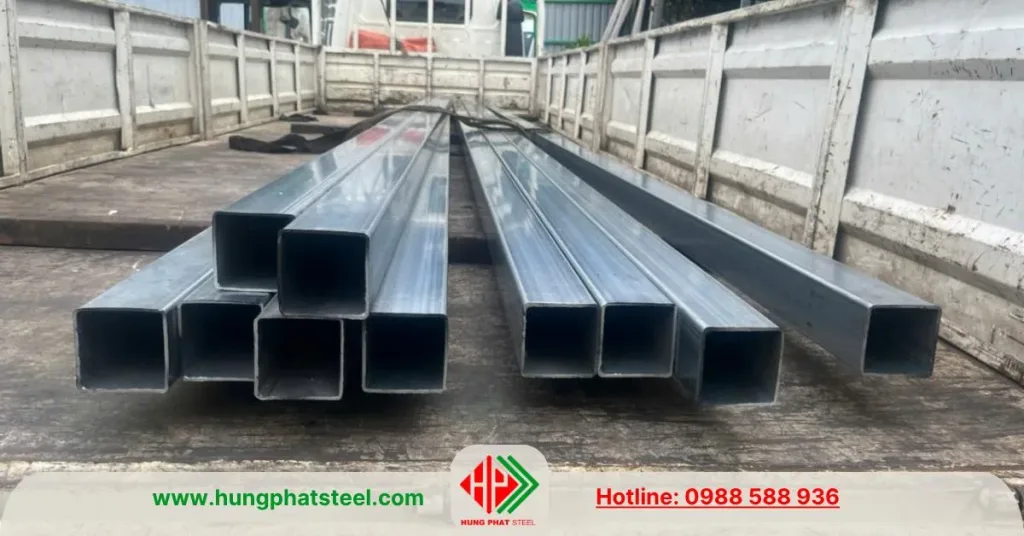 Thép hộp vuông mạ kẽm 75x75mm