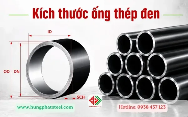 Kích thước ống thép đen