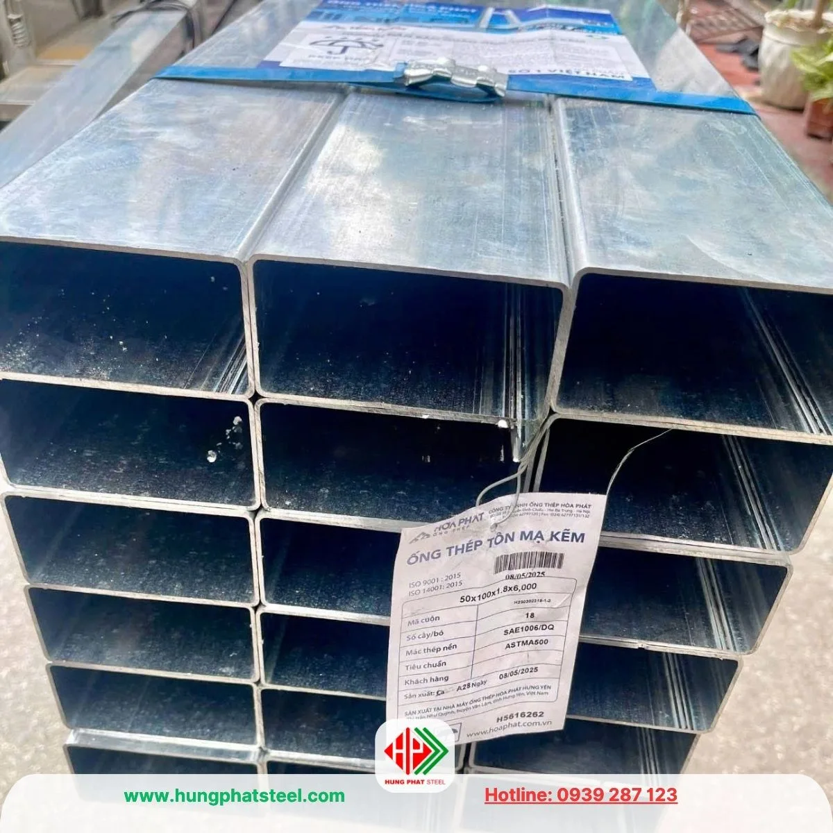 Thép hộp Hòa Phát 50x100