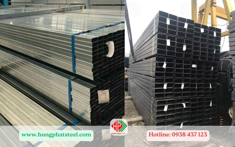 Thép hộp chữ nhật với đa dạng chủng loại