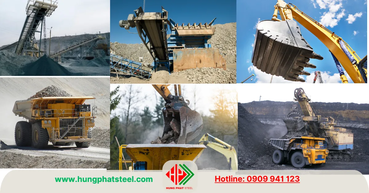 Ứng dụng của tấm chịu mài mòn NM