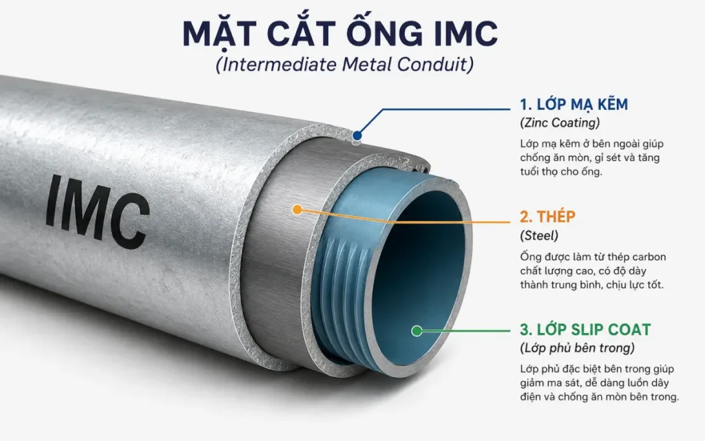 Cấu tạo ống IMC