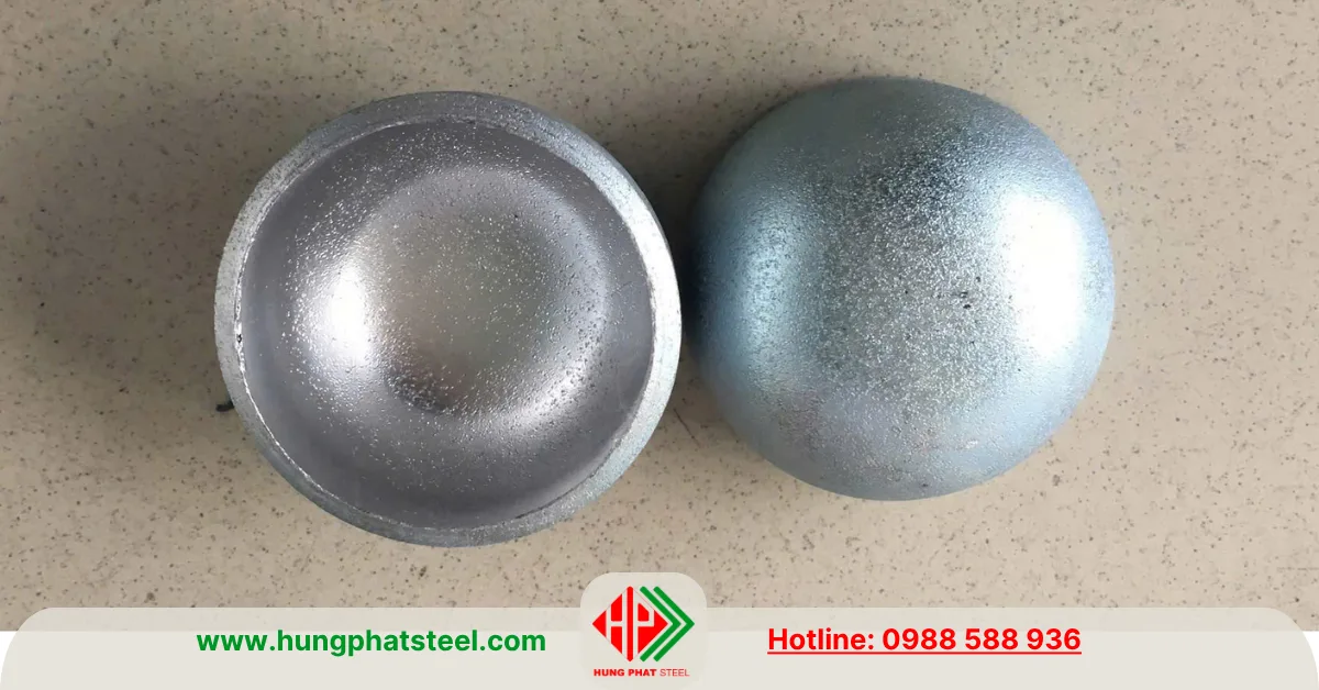 Chén hàn DN50 mạ kẽm (D60, 2inch)