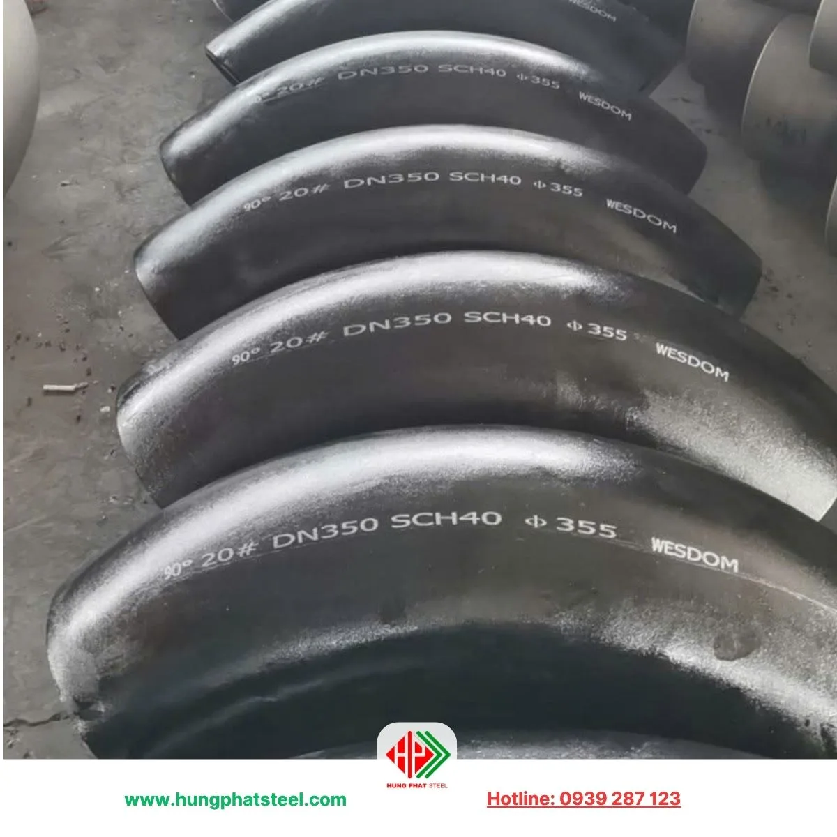 Co Hàn DN350 (Cút thép D355, 14inch)