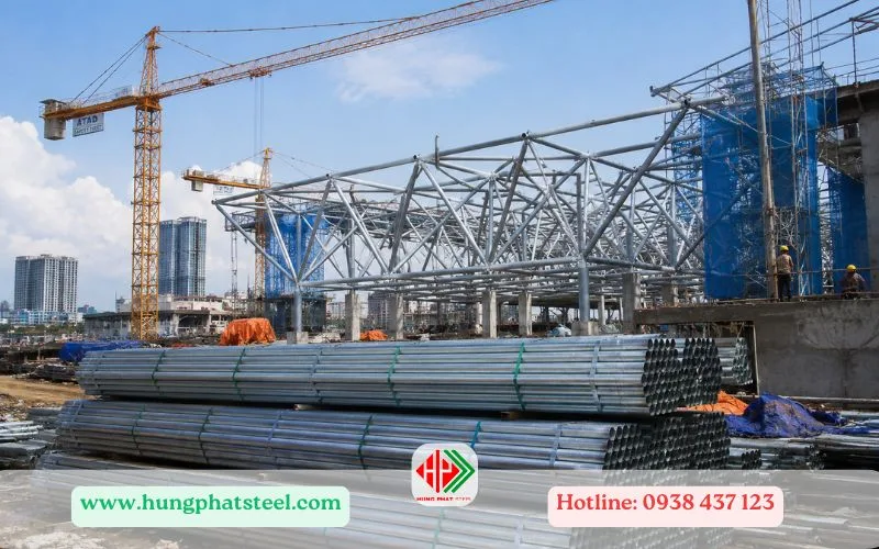 Công trình sử dụng thép ống