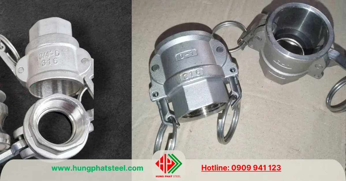 Hình ảnh khớp nối nhanh inox Type D