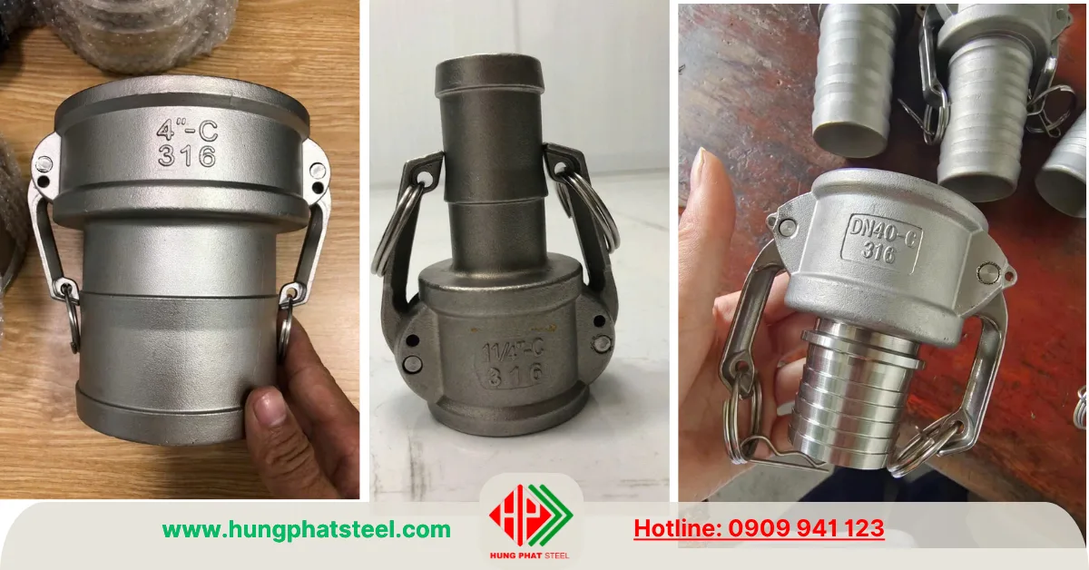 Hình ảnh khớp nối nhanh inox type C