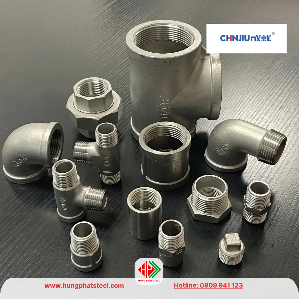 Hình ảnh phụ kiện ren INOX Chinjiu