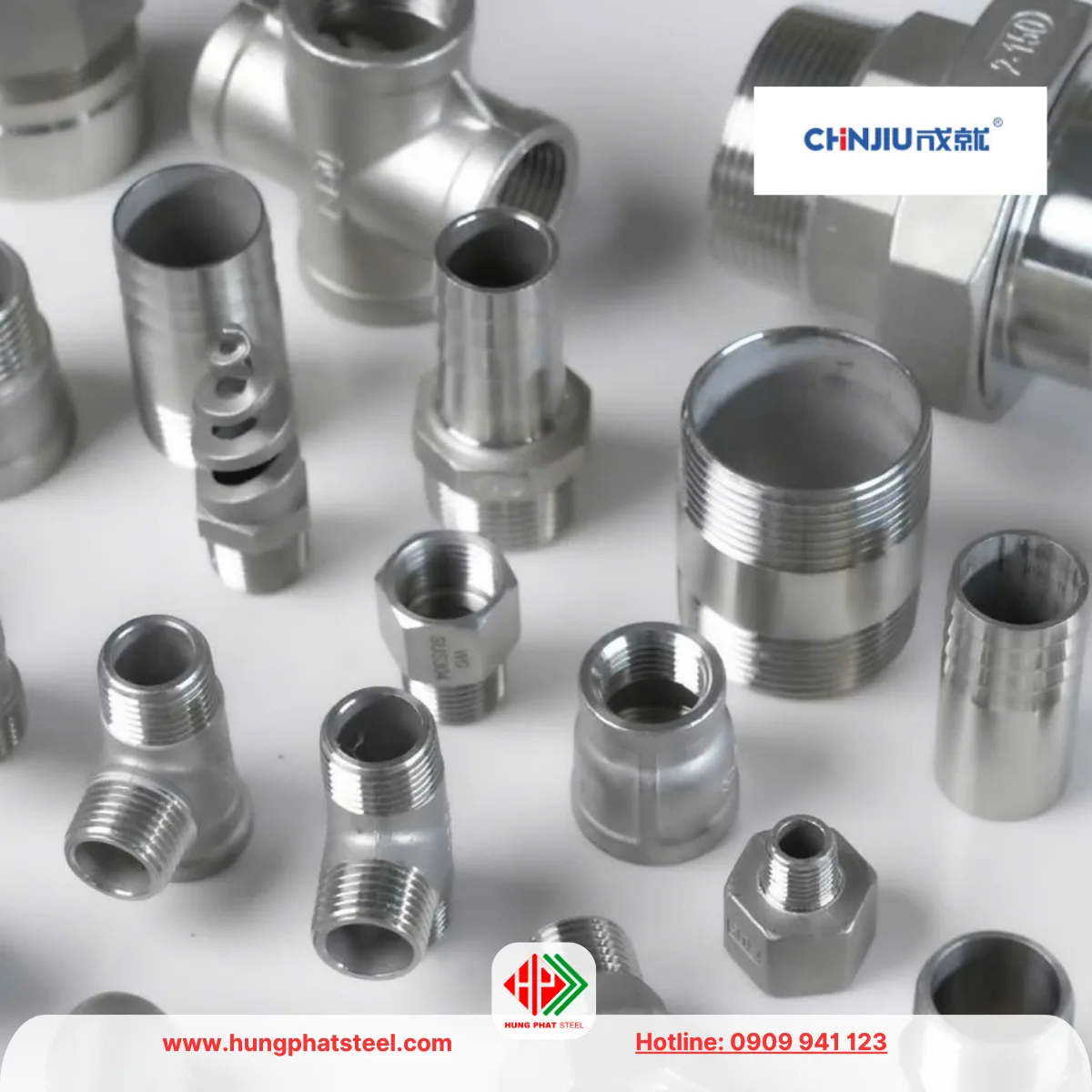 Hình ảnh phụ kiện ren INOX Chinjiu