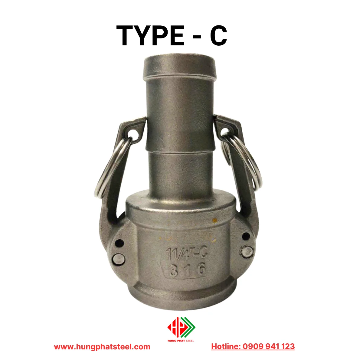 Khớp nối nhanh inox Type C (camlock)