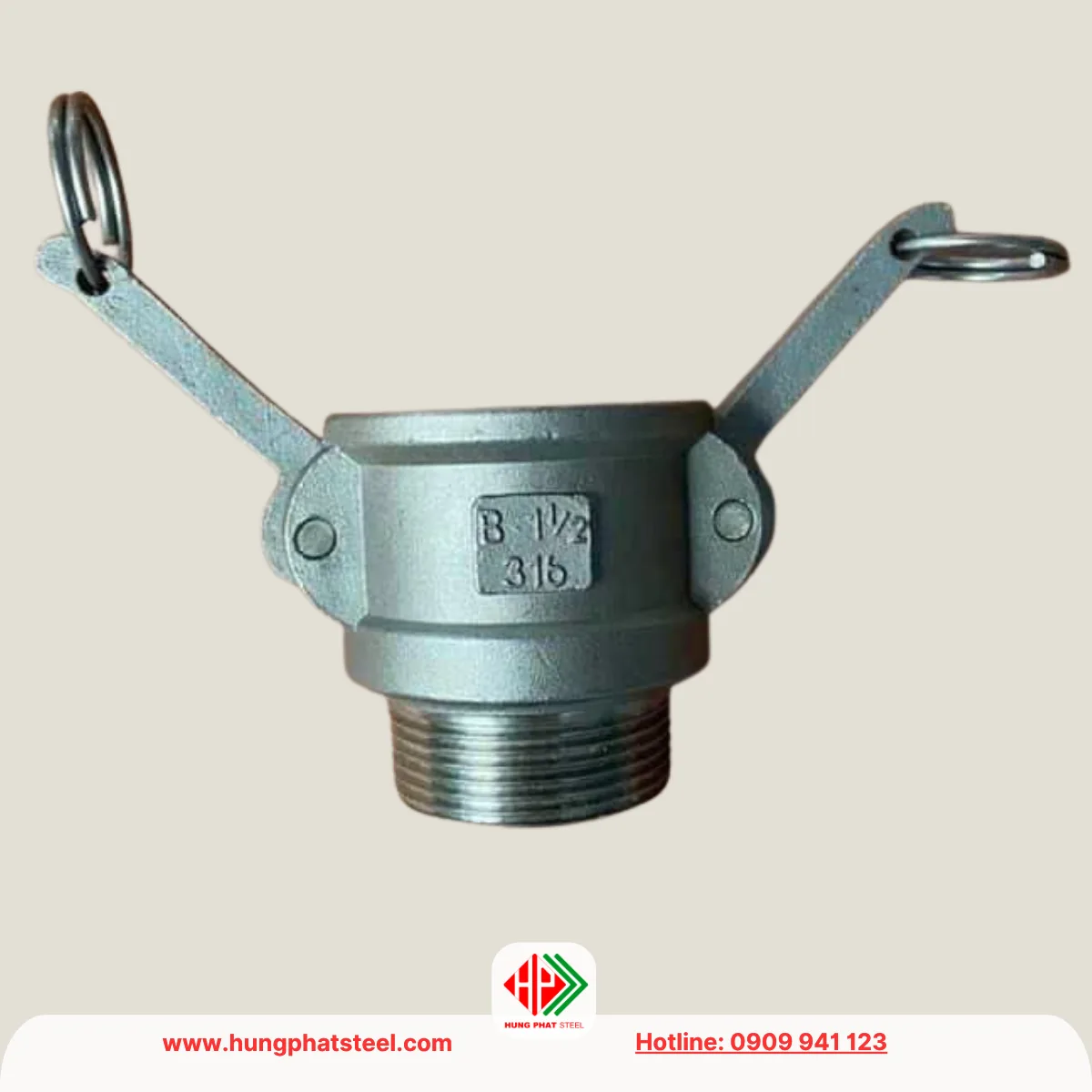 Khớp nối nhanh inox kiểu B (camlock type B)