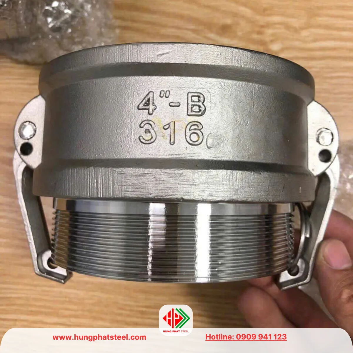 Khớp nối nhanh inox kiểu B (camlock type B)