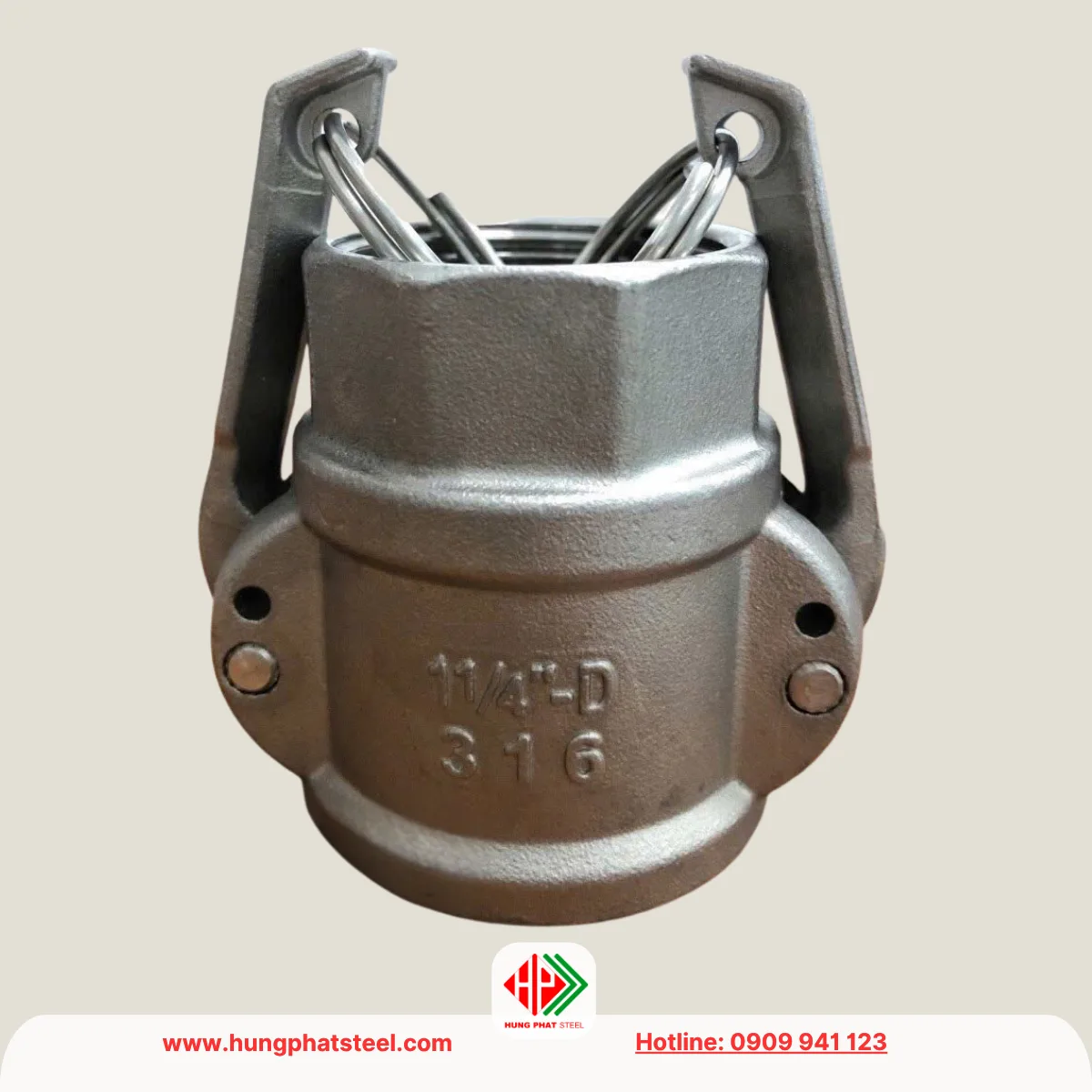 Khớp nối nhanh inox kiểu D (camlock type D)