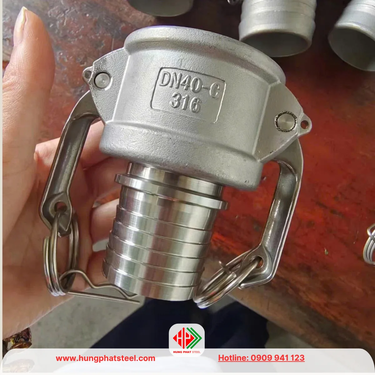 Khớp nối nhanh inox loại C (Camlock Type C)