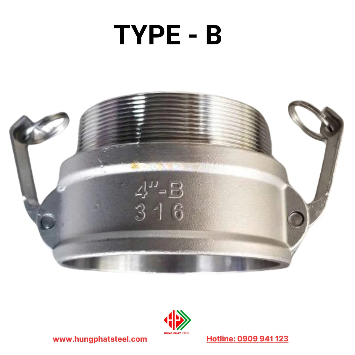 Khớp nối nhanh inox type B (camlock)