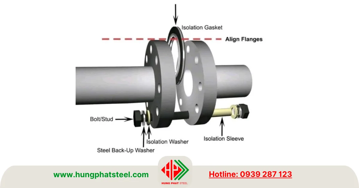 Lắp đặp mặt bích