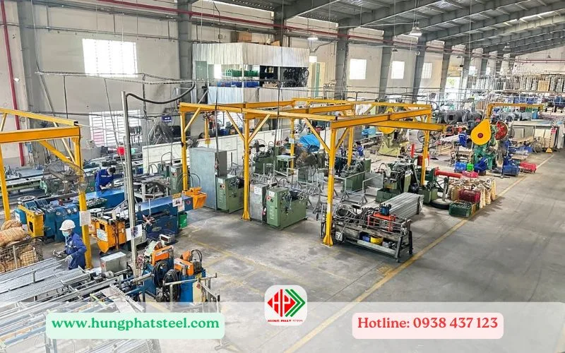 Ống thép luồn dây điện IMC thi công thực tế