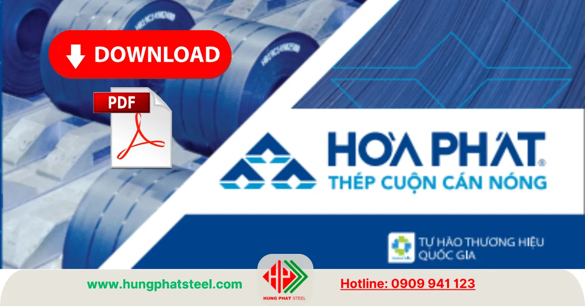 Tải về Catalog HRC Hòa Phát (thép tấm, thép cuộn cán nóng)