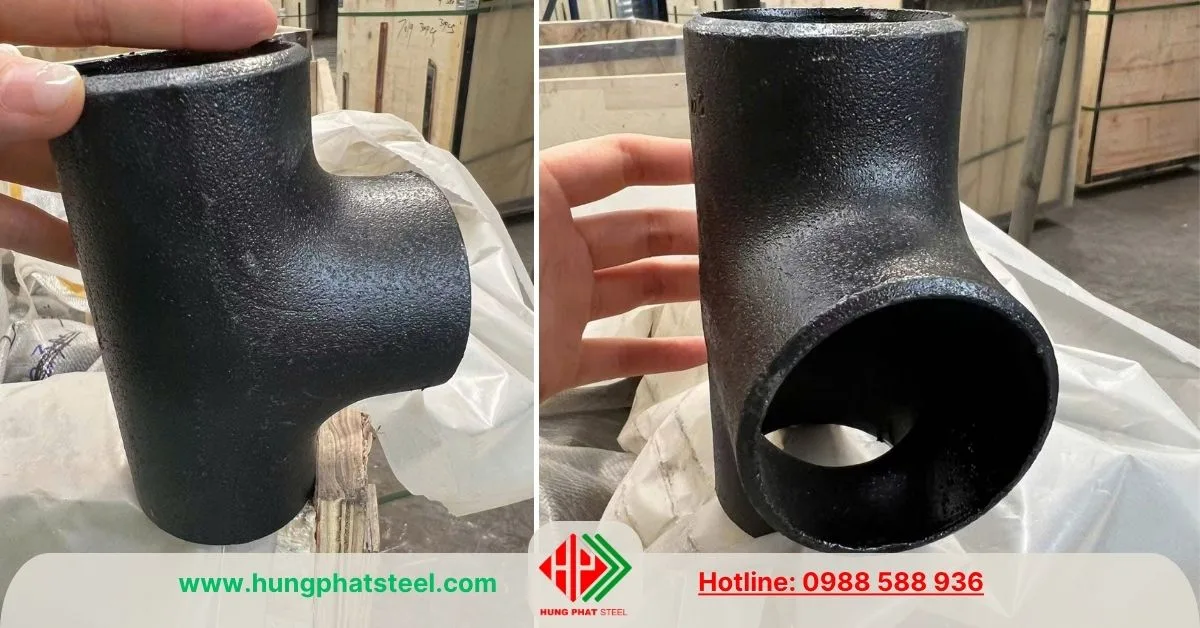 Tê Hàn DN80 (Tê thép D90, 3inch)