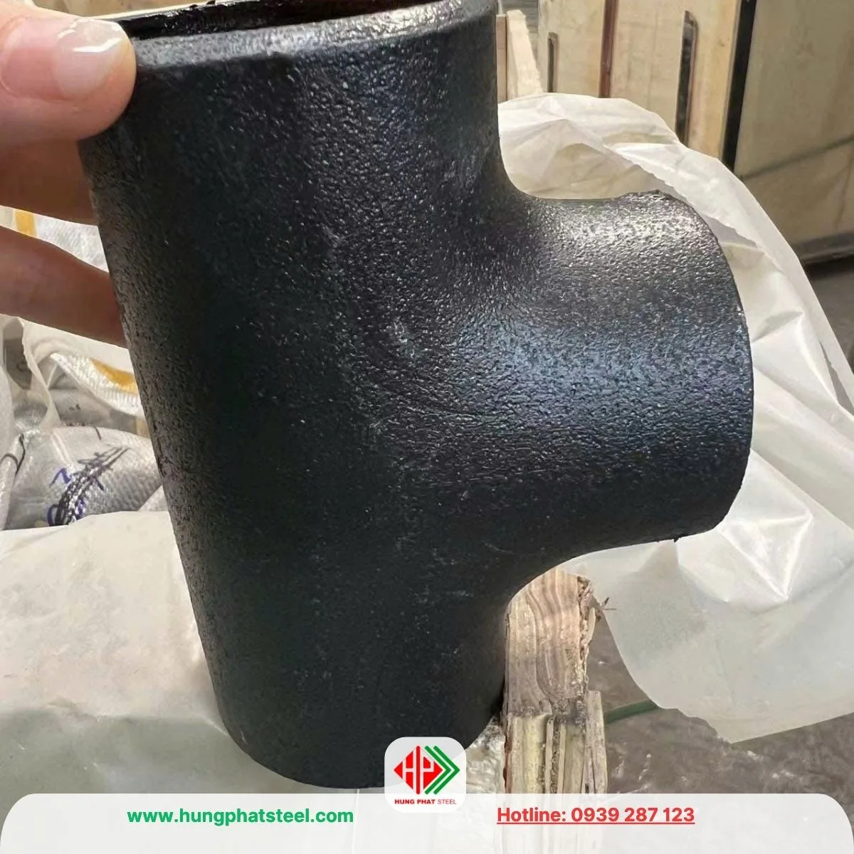 Tê Hàn DN80 (Tê thép D90, 3inch)