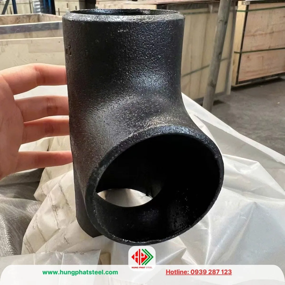 Tê Hàn DN80 (Tê thép D90, 3inch)